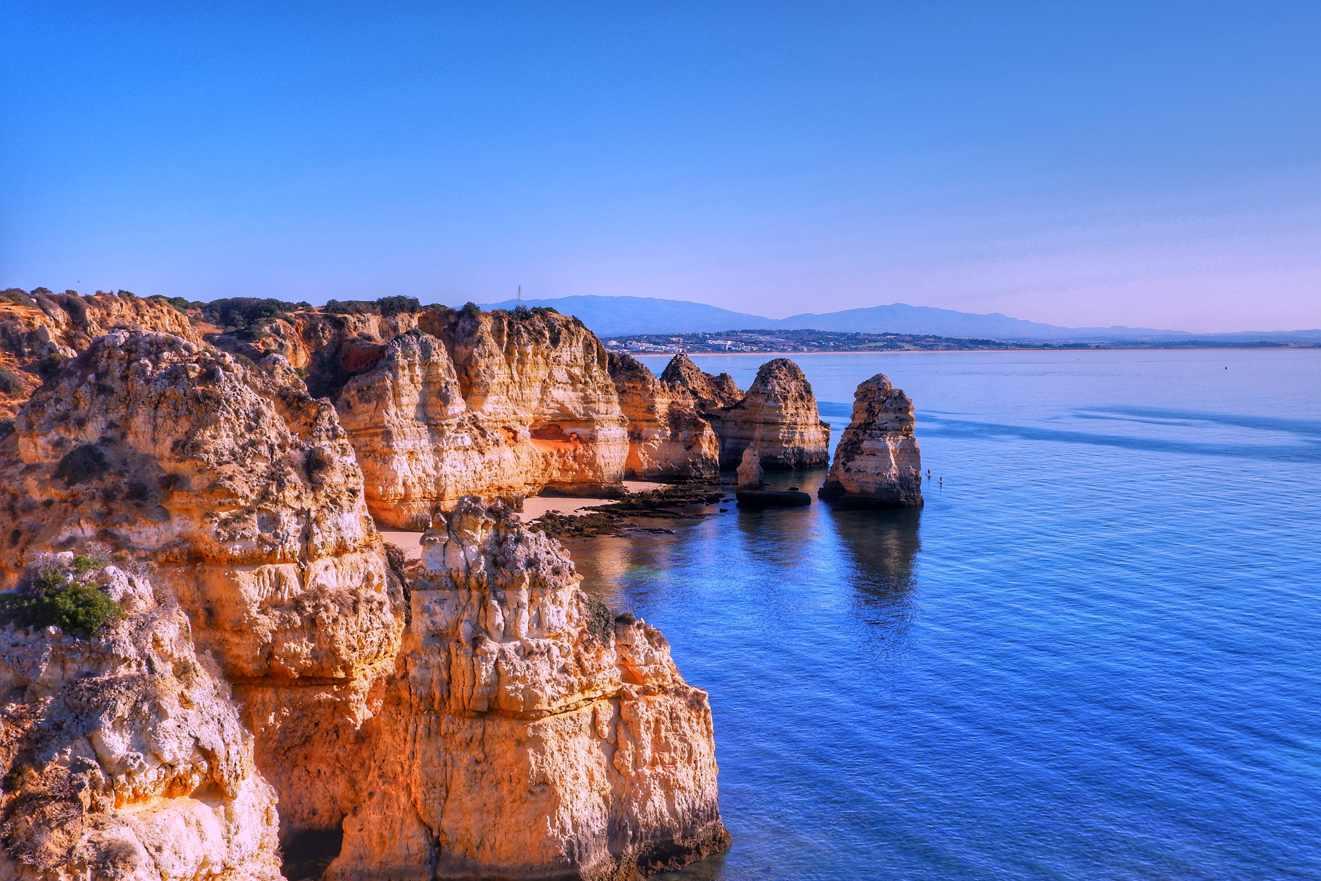 The Algarve — golden sea cliffs above the Atlantic
