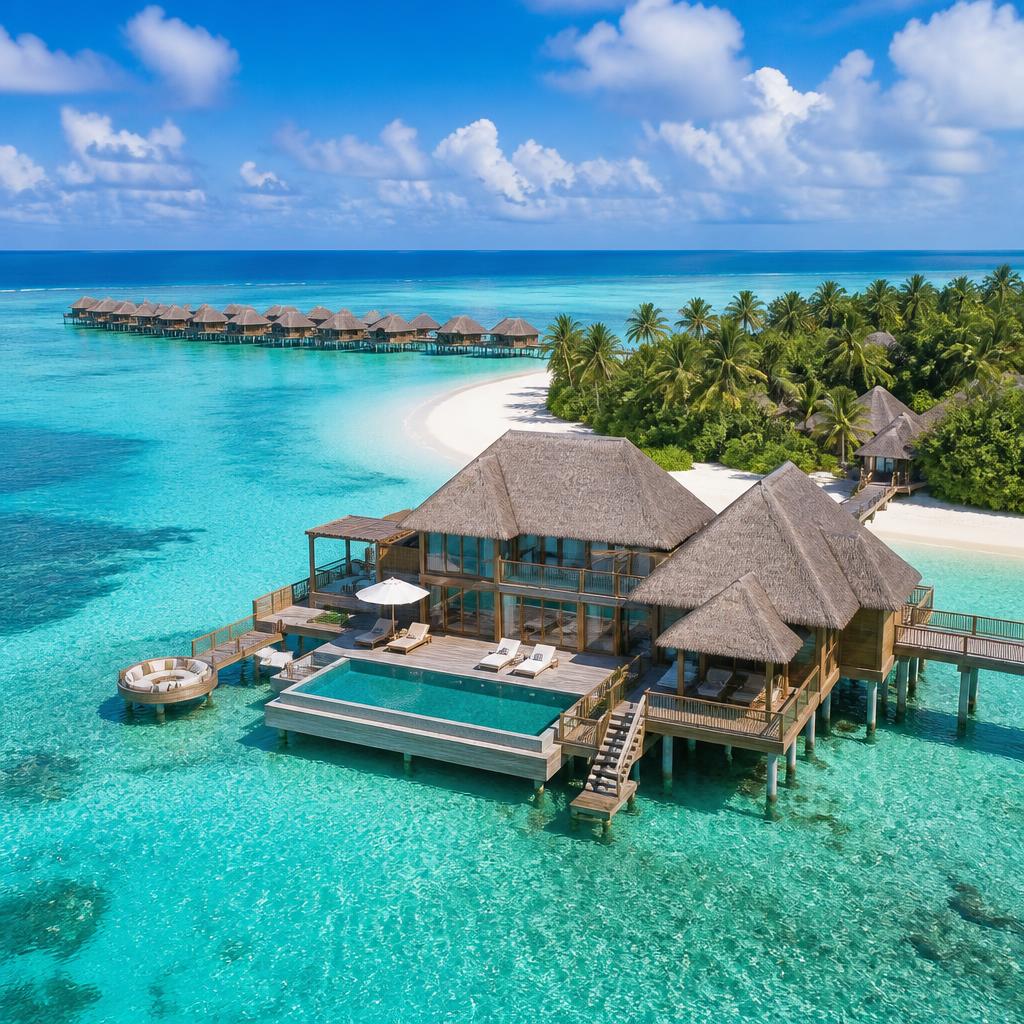 Maldives — Overwater villas and absolute silence.